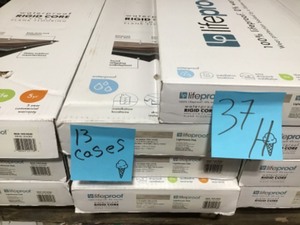 lot 66 image: 13 CASES OF LIFEPROOF ASSORTED FLOORING CUSTOMER RETURNS SEE PICS
