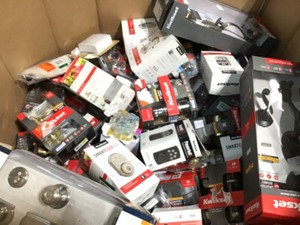 lot 42 image: Large lot of door hardaware various conditions customer returns