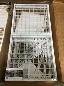 lot 45 image: 2 boxes of garage shelves see pics