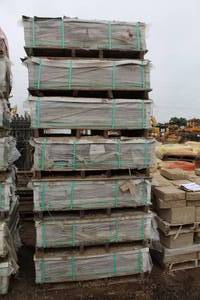 lot 242 image: Lot of (Approximately 1200) Tectura concrete pavers 5-1316 in. x 2-34 in.