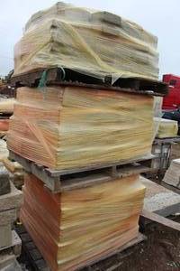 lot 247 image: Lot of (200) Grey Concrete wall stone 8x7x12in.