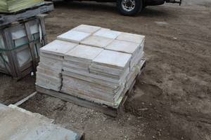 lot 249 image: Lot of (80) Ardeo Limestone Pavers Various sizes