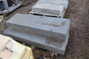 lot 265 image: Lot of (3) Granite Stone Slabs 70x18x16in.