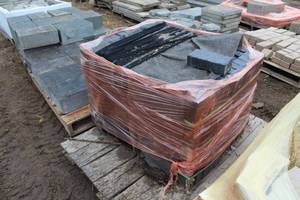 lot 268 image: Lot of (Approximately 120) Endicott Clay Brick Pavers black vehicular rated 8x4x2in.