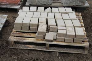 lot 269 image: Lot of (Approximately 50) Clay brick paver tan 8x4x2in.