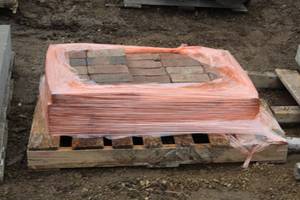 lot 274 image: Lot of (Approximately 50) Clay Paver Bricks 8x4x2in.
