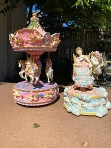 lot 69 image: Lot of Two Moving Musical Decorations