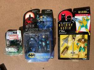 lot 330 image: Lot of Three Action Figures (Batman, Dr. Doom NIB