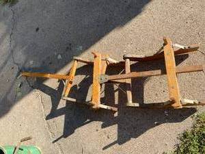 lot 203 image: Antique Wooden Sled