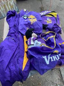 lot 47 image: Lot of Minnesota Vikings NFL Gear