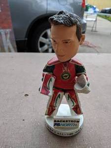 lot 50 image: Minnesota Wilds  #32 Backstrom Bobble Head