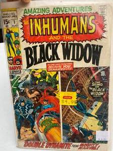 lot 116 image: Amazing Adventures featuring Inhumans And The Black Widow September no8 Vol 1 1971