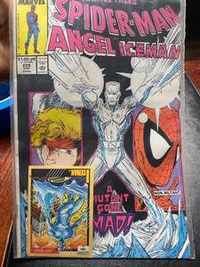 lot 139 image: Marvel Tales #229  Starring Spider-Man, Angel, & Iceman in My Friend, My Foe Comic  January 1, 1989