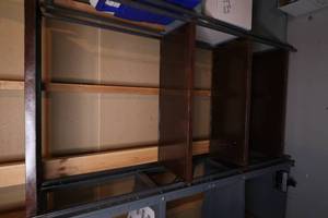 lot 304 image: Metal shelf