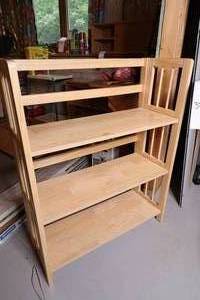 lot 368 image: Three Tier Wood Shelf  (Pair of two)
