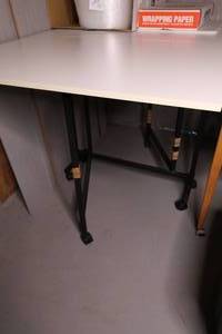 lot 370 image: White Tall work Table