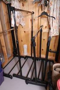 lot 392 image: Lot of 4 Clothing Racks.