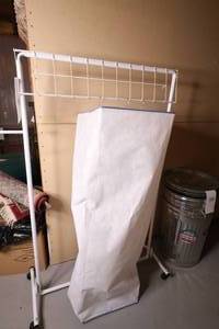 lot 391 image: Rolling Clothing Rack with Storage Hanger