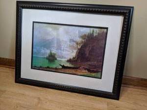 lot 19 image: Albert Bisertadt Framed Artwork