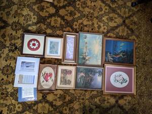 lot 20 image: Lot of 12 Pieces of Art