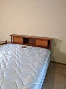 lot 48 image: Vintage MCM Queen Size Head Board