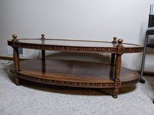 lot 191 image: Wood and Glass Coffee Table