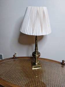 lot 192 image: Brass Lamp with Lamp Shade