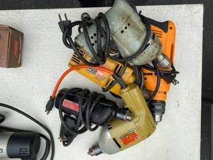 lot 114 image: Assorted Electric Drills
