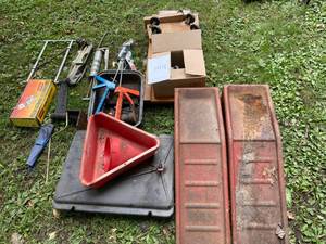 lot 144 image: Misc. AutomotiveJacks, Creeper, Etc.
