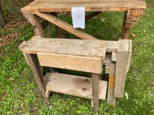 lot 141 image: Shop BenchSaw Horses