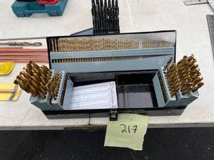 lot 217 image: Complete Wood Drill bit set in carrying case