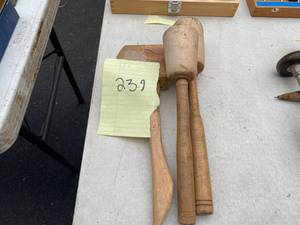 lot 239 image: Wooden Mallets
