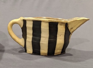 lot 4 image: Two Whimsical Studio Pottery Pouring Vessels