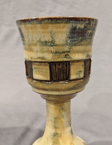 lot 13 image: Four Goblets Studio Pottery by J. Adams