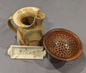 lot 16 image: Kitchen Set of Studio Pottery
