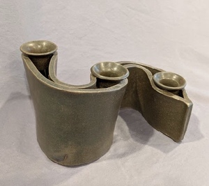 lot 17 image: Serpentine Candle Holder - Handcrafted