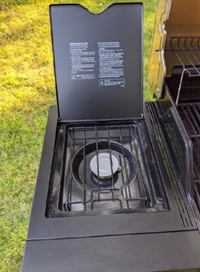lot 41 image: Char Broil Performance 4 Burner Grill with Side Burner