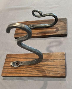 lot 51 image: Two Hand Wrought Hooks