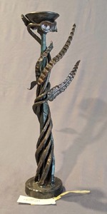 lot 85 image: Handcrafted Ornate Candle Holder