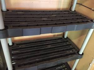 lot 82 image: Plastic Garage Shelving