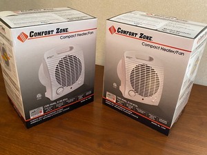 lot 107 image: Pair of Comfort Zone HeaterFans New in the Boxes
