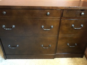 lot 168 image: Accent Chest Desk by Woods Mills