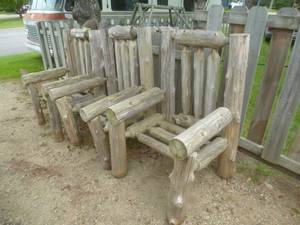 lot 41 image: Rustic Chairs