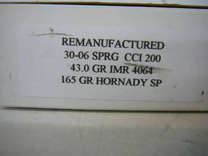 Remanufactured 30-06-SPRG CCI 200