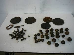 Civil War Cannon BallsMusket Balls