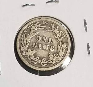lot 11 image: 1914 BARBER DIME FINE