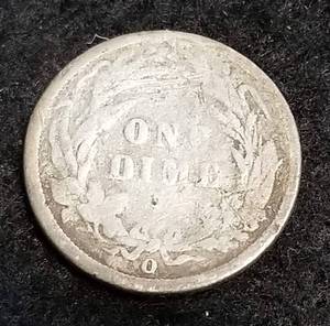 lot 27 image: 1892-O US BARBER DIME FIRST YEAR OF ISSUE