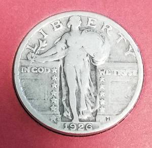 lot 27-A image: 1926-S STANDING LIBERTY QUARTER
