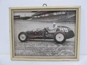 lot 19 image: Vintage 1951 Indianapolis 500 Winner Lee Wallard Original Photograph