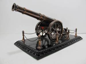 lot 11 image: Large KRISNA Brass Cannon Display
